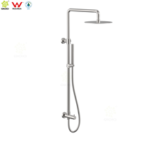 Ensemble de douche combiné Watermark en acier inoxydable 304, salle de bain, inox double, douche sur rail, colonne de douche avec ensemble d'entrée d'eau