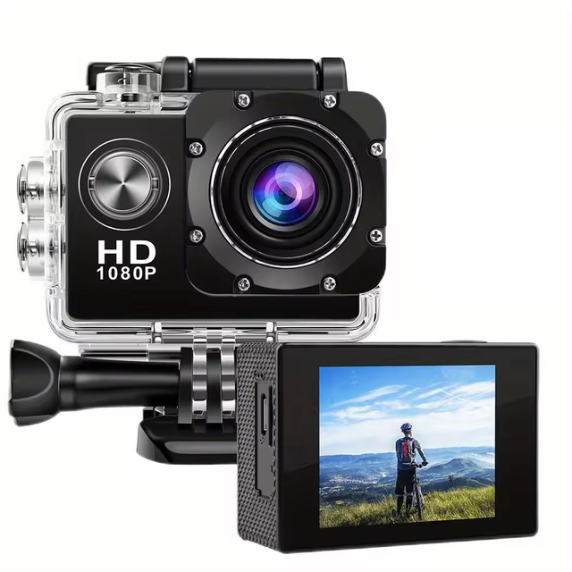 5K Sports 1080p Video 64MP Photo Waterproof Action Digital Camera Helmet Motorcycle Use Featuring Hidden Recording Function