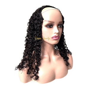 Vmae nguyên Trinh Nữ nửa Tóc Giả lớp biể<span class=keywords><strong>u</strong></span> bì phù hợp kỳ lạ coily kinky xoăn tự nhiên tóc con người tóc giả <span class=keywords><strong>U</strong></span> V phần máy tóc giả cho phụ nữ da đen - Product Image 4