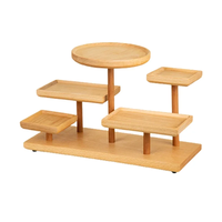 Présentoir à gâteaux en bambou à 3 niveaux personnalisé, ensemble de présentation de desserts en bois, tour à cupcakes, buffet, gâteaux de mariage, rehausseurs alimentaires, outils à gâteaux