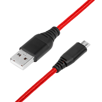 Cables de carga rápida Micro USB para Android, nailon, Compatible con Samsung Galaxy S6,J7 Edge Note 5, Material de nailon duradero