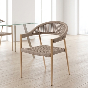 <span class=keywords><strong>Sedie</strong></span> <span class=keywords><strong>da</strong></span> Giardino Kingwell <span class=keywords><strong>in</strong></span> Alluminio con Corda Intrecciata, Impilabili, per Esterni, con Cuscini Impermeabili - Product Image 1