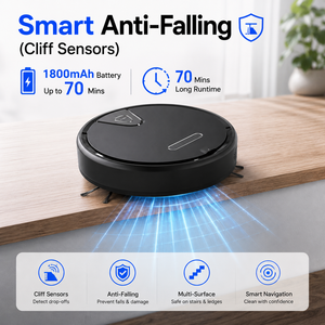 <span class=keywords><strong>Aspirateur</strong></span> <span class=keywords><strong>robot</strong></span> intelligent mini OEM 75 mm, prix bas, vente <span class=keywords><strong>en</strong></span> gros, avec fonction de lavage - Product Image 5