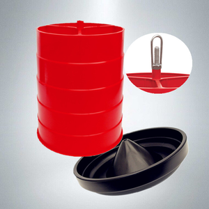 وعاء تغذية دجاج بلاستيكي من المصنع، سعة 15 كجم، مغذيات حيوانات وطيور ودواجن - Product Image 3