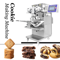 Machine automatique de fabrication de biscuits aux pépites de chocolat, machine à enrober les biscuits, équipement de boulangerie commercial au lait et à l'eau, 220V
