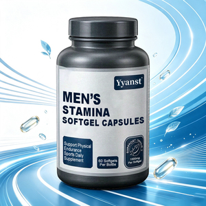 Gélules d'huile de poisson oméga-3 Stamina pour hommes 1000mg 60 unités – Soutien à l'endurance physique, complément alimentaire quotidien pour les sportifs masculins - Product Image 6