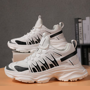 Baskets décontractées homme printemps-été respirantes basses grande taille avec talonnette invisible rehaussante et semelle épaisse style Dad Shoes - Product Image 5