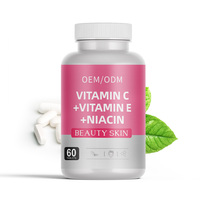 Vitamina C + Vitamina E + Niacina Tableta de masticación orgánica Elasticidad DE LA PIEL Colágeno Cuerpo Antienvejecimiento Tableta de vitamina C