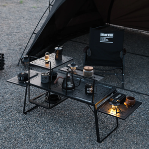 Mesa de Camping Plegable Multifuncional Ligera para Exteriores, con Tablero Desmontable, Juego de Mesa y Sillas para Patio - Product Image 1