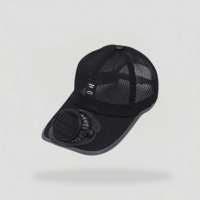 Casquette de baseball unisexe personnalisable avec panneau solaire et chargeur USB, ventilateur électronique intégré, légère, respirante, 3 réglages, pour sports de plein air