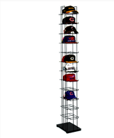 Support d'affichage de magasin de détail pour casquette de baseball, organisateur de gants, en métal durable, revêtement en poudre pour la promotion