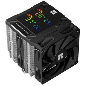 พัดลมระบายความร้อนซีพียู Thermalright รุ่น Assassin 120 DIGITAL BLACK ขนาด 162 มม. พร้อมหน้าจอแสดงอุณหภูมิแบบเรียลไทม์ Thermalright PA120 DIGITAL BLACK CPU Co - Product Image 1