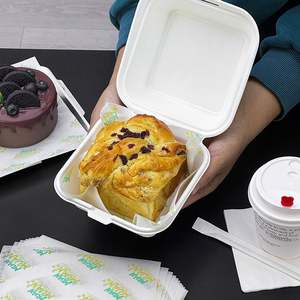 Assiette en papier jetable personnalisée, écologique, recyclable, biodégradable, enduite de PE, résistante à la graisse et à l'eau, pour pizza, gâteau, dessert - Product Image 5