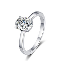 Bague en moissanite pour femme, en argent sterling 925, sertie de griffes, plaquée rhodium-platine, forme œuf de pigeon