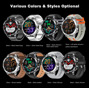 Nouvelle Montre Connectée K99 2026 à Écran Tactile Complet 1,7 pouces 360x360 IPS avec Lampe Torche LED, Boussole, SOS, Appel Bluetooth, Suivi Fréquence Cardiaque et Sommeil, IP67 Sport - Product Image 6