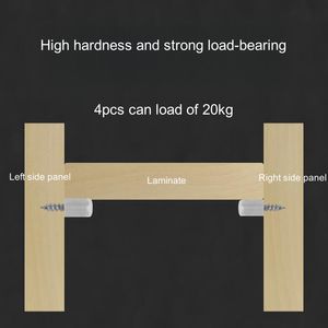 금속 캐비닛 보이지 않는 선반 지원 플랫 헤드 셀프 태핑 나사 캐비닛 나사 선반 브래킷 홀더 - Product Image 4