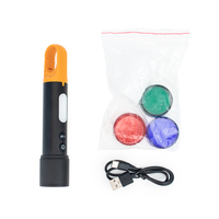 Lampe torche rechargeable de type C, abat-jour remplaçable, lumière latérale, lanterne de camping avec crochet LED, lampe de poche haute puissance