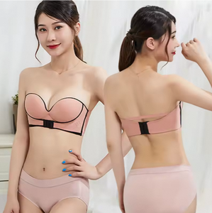 Top <span class=keywords><strong>tube</strong></span> push-up sans bretelles à boucle avant, effet liftant, style camisole, sexy, en crochet, pour femme, 100G - Product Image 4