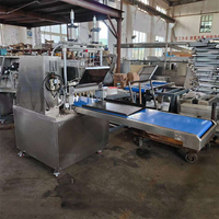 Machine automatique de dépose de biscuits, cupcakes et cookies, machine de fabrication de biscuits fourrés au chocolat, à la fraise, à la myrtille, à l'abricot et à la confiture