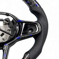 Volant de direction en fibre de carbone avec LED pour véhicules BMW F10 F30 F31 F32 F20 E92 E60 X6 E71 X5 E70 M3 M4 M6