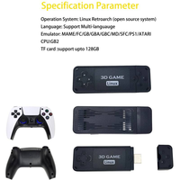 Consola de Juegos U9 Pro con Controles Inalámbricos de Doble Banda 2.4GHz, 128GB, 12000 Juegos Integrados, God War, Enchufe EU/US