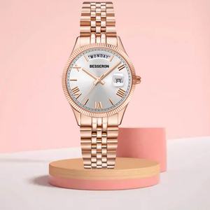 Relojes Mecánicos Clásicos para Mujer con Caja de Acero Inoxidable y Cristal de Zafiro, Movimiento Automático Japonés, Correa de Cuero, Ventana de Calendario y Día de la Semana - Product Image 5