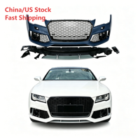 Kit de Carrocería RS7 para AUDI A7 S7 C7 2009-2015, Parachoques Delantero con Marco Inferior, Conversión de Antiguo a Nuevo, Envío Rápido desde EE. UU.