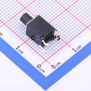 TS-1006D-BR12026 Tactile Switch Through hole Component THT,6x6mm Switch Single Pole Single Throw Round Button 2.6N Through Hole - Product Image 2