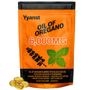 OEM/ODM ส่วนผสมจากธรรมชาติทั้งหมด บำรุงสุขภาพลำไส้ ช่วยย่อยอาหาร ปราศจากน้ำตาล คาร์โบไฮเดรตต่ำ ซอฟเจลน้ำมันออริกาโนสำหรับผู้ใหญ่ ตัวอย่างฟรี ปรับแต่งได้ - Product Image 1