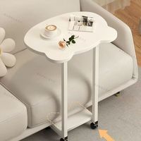 Table d'appoint télescopique moderne en bois réglable en hauteur pour salon, chambre à coucher, rangement de chevet