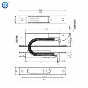Protection de câbles électriques pour boucle de porte, montage en mortaise, en acier inoxydable 304 - Product Image 6