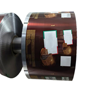 Film plastique laminé enduit, qualité alimentaire, résistant à l'humidité, impression en héliogravure, taille personnalisée, fabricant