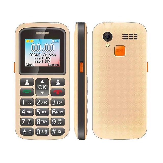 M220 1.77 Inch Big Button SOS 2G Senior Phone with Dual SIM Card Senior Elderly Long Last Battery Portable 2G Cellphone