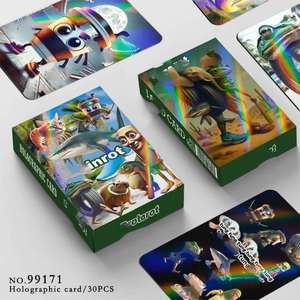 Version anglaise de Shanhaijing Laser Card Abstract Animal Wooden Sticked Man Wearing Shoes Shark Fusion Monster Card - Product Image 5