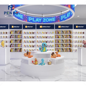 Espositore Illuminato Personalizzato per Carte Pokémon TCG, Scaffale Rotondo a Più Livelli per Negozi di Carte Collezionabili e Chioschi nei Centri Commerciali - Product Image 6