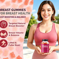 Gomitas para Aumento de Senos de Marca Privada OEM para Mujeres, Suplemento Natural a Base de Plantas para Agrandar el Busto, Aumento Natural del Busto