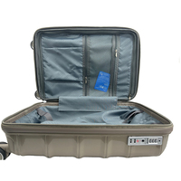 Vente en gros Logo rigide Valise à bagages à roulettes Ensembles de bagages de cabine légers en PP avec doublure en polyester