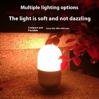 Mini lumière LED moderne pour le camping Veilleuse RVB portable rechargeable avec conception créative de gobelet pour l'éclairage d'ambiance
