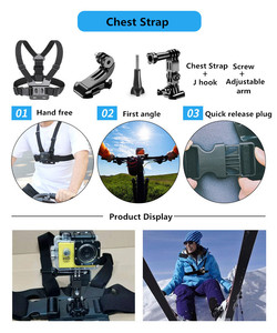 Nuevo 28 en 1 cámara de acción motocicleta ciclismo casco montaje adaptador accesorio paquete para <span class=keywords><strong>GoPro</strong></span> 12 <span class=keywords><strong>11</strong></span> 10 9 8 7 6 - Product Image 4