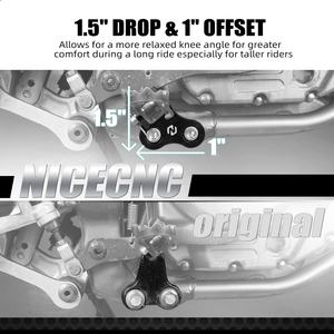 Nicecnc 1.5 "ขาค้ำเท้าลดลงสำหรับ Suzuki 1996-2024 DR650S DR650SE DR 650 S DR 650 <span class=keywords><strong>SE</strong></span> <span class=keywords><strong>DR650</strong></span> S RD650 <span class=keywords><strong>SE</strong></span> DR 650 S <span class=keywords><strong>SE</strong></span> - Product Image 2