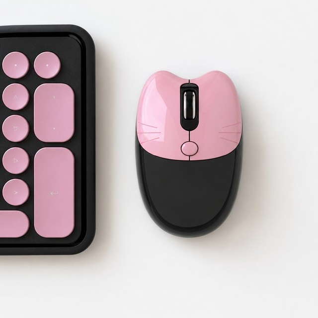 Wireless Keyboard and Mouse Set With 2.4G and BT Dual Mode Rechargeable Silent Keys Ergonomic for Office and Home