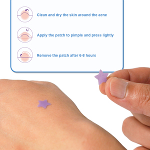 Patchs Hydrocolloïdes Étoiles Colorées pour l'Acné avec Acide Salicylique – Absorbent Rapidement les Impuretés – Autocollants Mignons pour une Peau Nette - Product Image 4