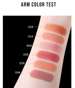 Paleta de colorete individual, 6 colores, rosa, naranja, OEM, maquillaje, contorno cosmético, colorete en polvo vegano, Etiqueta Privada - Product Image 4