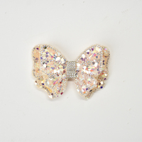 Breloques à paillettes en forme de nœud pour chaussures, clips décoratifs en strass et cristal pour enfants, filles, femmes, chaussures habillées, chaussures de princesse, ballerines et bottes