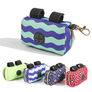 Baskılı Neopren Lüks Evcil Hayvan Dışkı Torbası Özelleştirilebilir Renk ve Logo Su Geçirmez Katlanabilir Köpek Kedi Atık Torbası Toptan OEM/ODM - Product Image 1