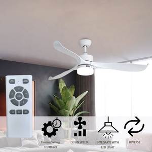 Trang Trí Nhà Ac Dc Nhựa Trung Quốc Quạt Trần Bldc Quốc Gia 220 Volt 56Inch Quạt Trần Với Đèn - Product Image 2