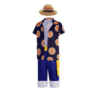 Disfraz de Cosplay de Luffy de One Piece de Star's Edge, Camisa de Girasol, Traje para Halloween y Conventos de Anime - Product Image 2