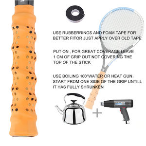 Cinta de Agarre para Raqueta de Tenis, Accesorios de Manipulación, Funda Termorretráctil Antideslizante con Orificios - Product Image 4