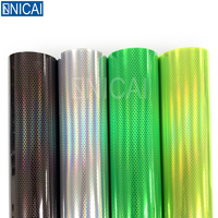 Film de lampe laser en nid d'abeille Film de lumière transparent à motif de ruche Film de lumière résistant aux rayures Film de teinte de phare durable