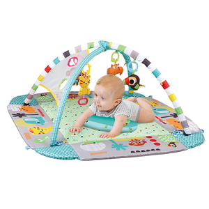 5-in-1 Green Educational Musical Toy Gym Mat Indoor Kids Soft <strong>Foam</strong> <strong>Floor</strong> with 30 Plastic Balls for Picnics - Product Image 1